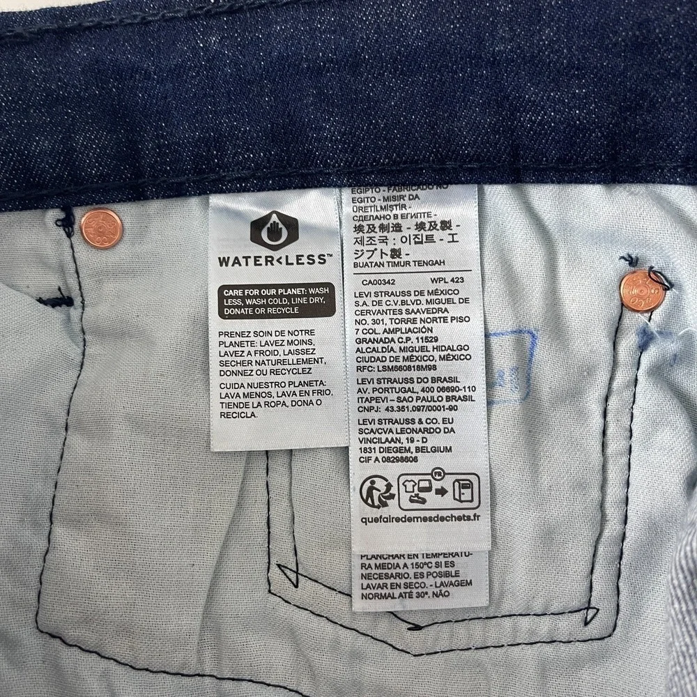 Levis 501 Jeans Mens 38x30 Blue Original Button Fly Dark Wash Grunge Cowboy 90s